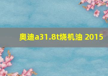 奥迪a31.8t烧机油 2015